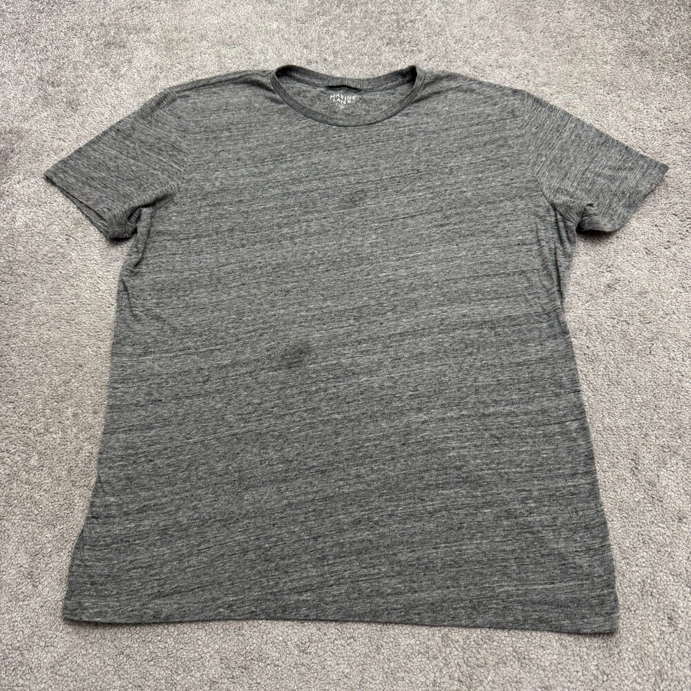 Marine Layer Short Sleeve Crew Neck T-Shirt Mens Marge M/L Gray Heather Crew Tee